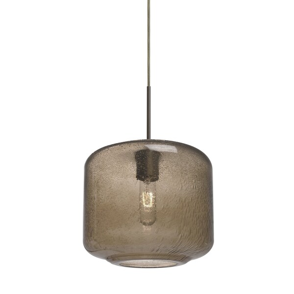 Besa Lighting Niles 10 Cord Pendant, Smoke Bubble, Bronze, 1x60W Incandescent 1JT-NILES10SM-BR - main